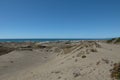 Sand dunes at the pacific coast near Arcata Bay Royalty Free Stock Photo