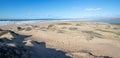 Dunes between Pacific ocean and the Santa Maria river at the Rancho Guadalupe Sand Dunes Preserve on the central coast of CA Royalty Free Stock Photo