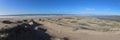 Sand dunes between Pacific ocean and the Santa Maria river at the Rancho Guadalupe Sand Dunes Preserve on the central coast Royalty Free Stock Photo