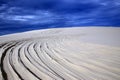 Sand dunes with road