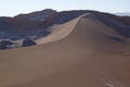 Valle de la Luna - Valley of the Moon and snow-covered volcanoes, Atacama Desert, Chile Royalty Free Stock Photo