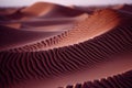 Sand dunes in the Sahara desert, Morocco, Africa. 3d rendering Royalty Free Stock Photo