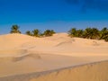 Sand dunes in the sahara desert near Douz Tunisia Africa Royalty Free Stock Photo