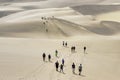 Sand dunes with Sangre de Cristo mountains Royalty Free Stock Photo