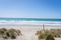 Sand dunes and sea of Papamoa, Mount Maunganui