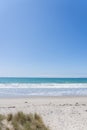 Sand dunes and sea of Papamoa, Mount Maunganui