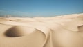 Sand dunes Sunlight blue sky beautiful landscape vacation travel Africa view 3d