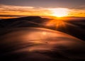 Sand Dunes at Sunset in the Desert