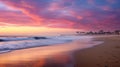 sand early morning beach california Royalty Free Stock Photo