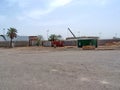 Lot on a military camp in Iraq Royalty Free Stock Photo