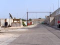Road on a military camp in Iraq Royalty Free Stock Photo