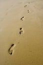 Sand footprints