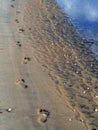 Sand footprints