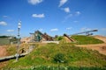 Sand and gravel quarry, Alrewas. Royalty Free Stock Photo