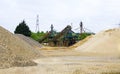 Sand gravel and stone yard.