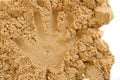 Sand hand print