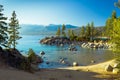 Sand Harbor Lake Tahoe Sunset Royalty Free Stock Photo