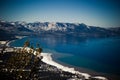 Sand harbour during winter, Lake Tahoe, USA. Royalty Free Stock Photo