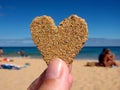 Sand Heart Royalty Free Stock Photo