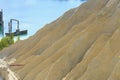 Sand hills of abandoned quarry.