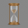 Sand hourglass clock