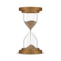 Sand hourglass clock