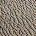 Sand is light colored enhancing the contrast between raised and Royalty Free Stock Photo