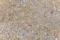 Sand with little rock on the beach background. For text or design Royalty Free Stock Photo