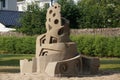 Sand man sculpture in Kristiansand, Norway