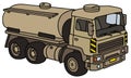 Sand military tank truck