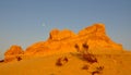 Sand Mound with Moon: Pinnacle Desert, Western Australia