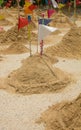 Sand mountain in tample Royalty Free Stock Photo