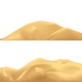 Sand mountains set Royalty Free Stock Photo