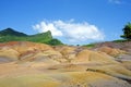 Sand multicolor, Chamarel Mauritius Royalty Free Stock Photo