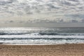 Sand, ocean and sky beachscape Royalty Free Stock Photo