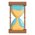 Sand old hourglass icon cartoon vector. Clock timer Royalty Free Stock Photo