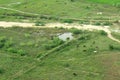 Sand paths with grass