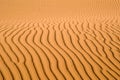 Sand pattern, riffles in desert sand. Royalty Free Stock Photo