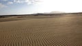 Sand pattern zigzags, Park Natural, Corralejo, Fuerteventura, Ca Royalty Free Stock Photo