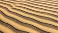 Sand patterns form wavy parallel ridges creating a mesmerizing Royalty Free Stock Photo