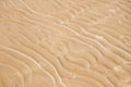 Sand patterns in Santa Ana beach, near Juan Lacaze, Colonia, Uruguay Royalty Free Stock Photo