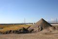 Sand Pile in Construction Site Royalty Free Stock Photo