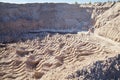 Sand quarry, sand dunes. Pure lake sand.