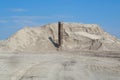 Sand quarry with hydraulic fill Royalty Free Stock Photo