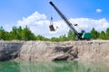 sand quarry Royalty Free Stock Photo