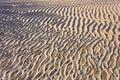 Sand ripple patterns and texture Royalty Free Stock Photo