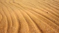 Sand Ripple Texture with Natural Wind Formed Patterns in Desert Surface Royalty Free Stock Photo