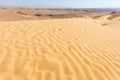 Sand ripples desert dune landscape view.