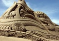 Sand sculpture Royalty Free Stock Photo