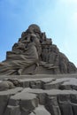 Sand sculpture of chinese moon goddess chang e Royalty Free Stock Photo